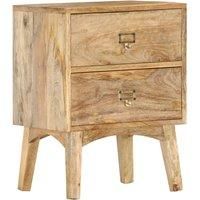 vidaXL Bedside Cabinet 40x35x55 cm Solid Mango Wood