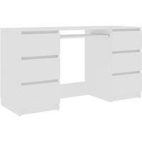 vidaXL Writing Desk White 140x50x77 cm Engineered Wood