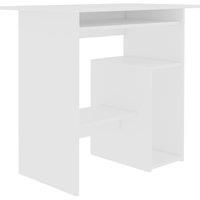 vidaXL Desk White Engineered Wood Bedroom Living Room Office Writing Table