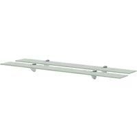 vidaXL Floating Shelves 2 pcs Glass 90x10 cm 8 mm