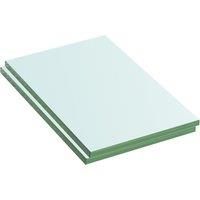 vidaXL 2 Pieces Clear Panel Glass Shelves, Durable and Easy to Clean, Modern Design, Suitable for Living Room, Bedroom, Bathroom, Office; Transparent, 20x12 cm