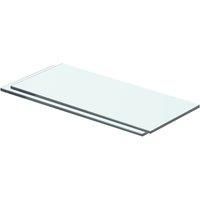 vidaXL Clear Tempered Glass Shelves - Durable Panel for Slatwall Display, 40x12 cm, Set of 2