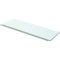 vidaXL Shelves 2 pcs Panel Glass Clear 60x15 cm