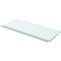 Vidaxl Shelves 2 Pcs Panel Glass Clear 60X20 Cm