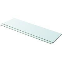 Vidaxl Shelves 2 Pcs Panel Glass Clear 100X30 Cm