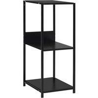 vidaXL Small Straight Book Shelf in Black 33.5x39.6x79.7 cm Engineered Wood- Compact Design for Small Spaces, Durable, Rust-proof & Easy Assembly Indoor/Outdoor Shelf