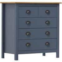 Solid Wood Pine Sideboard 79x40x80 cm/46x35x80 cm Multi Colours vidaXL