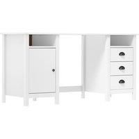 Solid Wood Pine Desk Office Wooden Computer Furniture Multi Colours vidaXL