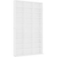 CD Cabinet CD Shelf Rack Storage Cabinet Display Shelf Engineered Wood vidaXL