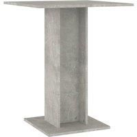 vidaXL Bistro Table 60x60x75 cm in Concrete Grey - Stylish and Versatile Engineered Wood Furniture for Dining Room & Kitchen - Scandinavian Inspired Design