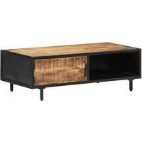 vidaXL Coffee Table 105x50x35 cm Rough Mango Wood