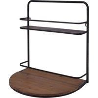 Ambiance Wine Bar with Foldable Shelf 56x42x61.5 cm