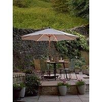 Pacific Lifestyle Glow Defender 3m Round Luna Grey Parasol