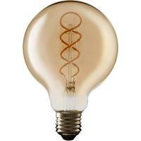 TCP 1 pack Screw E27/ES 220lm LED Filament Decorative Spiral Globe Light Bulb Non Dimmable Glass, Plastic, Metal  wilko