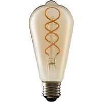 TCP 1 pack Screw E27/ES 220lm LED Decorative Filament Amber Light Bulb Non Dimmable Glass, Plastic, Metal  wilko