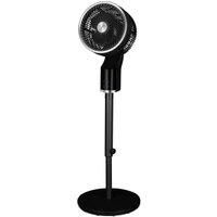 TCP Black Pedestal Fan with Remote Control, Quiet Standing Electric Floor Fan for Home, Bedroom or Office, 4-Way Vertical & Horizontal Oscillation, Adjustable Height, Timer, 3 Speeds