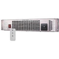 Fan Heater Electric 2kW 240V 2Setting Overheat Protection Steel With Remote IP00