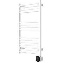 Electric Towel Rail Radiator Warmer Smart Vertical Electronic Thermostat White