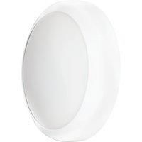 TCP Indoor & Outdoor Non-Maintained Emergency Round LED Bulkhead Light White 21.5W 1900/1995lm (412TW)