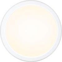 TCP Indoor & Outdoor Non-Maintained Emergency Round LED Bulkhead Light With Microwave Sensor White 14/18/22W 1900/1995lm (657TW)