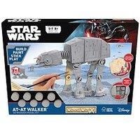 WoodWorX: Star Wars AT-AT Walker | 3D Wooden Model Kit | Build, Paint, Stick & Play | Model Kit for Kids Aged 5+