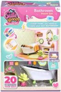 Goliath Suite Spaces - Bathroom Set | Your Room, Your Rules! Contains 20 Bathroom Themed Accessories | Modular Dolls House Rooms with Customizable Furniture & Decor | For Ages 6+
