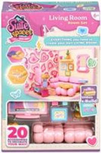 Goliath Suite Spaces - Deluxe Bedroom Set | Your Room, Your Rules! Contains 30 Bedroom Themed Accessories | Modular Dolls House Rooms with Customizable Furniture & Decor | For Ages 6+