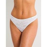 Calvin Klein Women/'s Thong 000qf6878e Coordinate Thong, White (White), XL