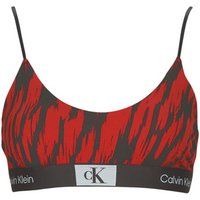 Calvin Klein Womens Lightly Underlined Bralette Tiger Print S