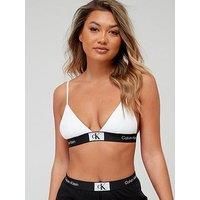 Calvin Klein Cotton Unlined Triangle Bra - White