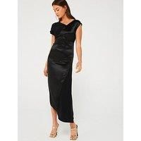 Calvin Klein Naia Shine Midi Dress - Black