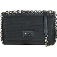Calvin Klein Jeans  SCULPTED EW FLAP CONV25 CHAIN  women's Shoulder Bag in Black