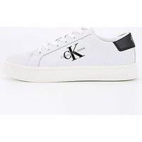 Calvin Klein Jeans Classic Cupsole Lace Up Trainer - White