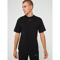Calvin Klein Nano Logo Interlock T-Shirt - Black