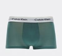 Calvin Klein Men/'s Low-Rise Boxer Short Trunks Stretch Cotton Pack of 3, Multicolor (Viv Bl Arona Sageb Grn W/ Wh Wbs), XS