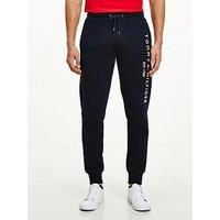 Tommy Hilfiger Men Tommy Logo Sweatpant Track Pants Cotton, Blue (Desert Sky), XL