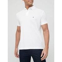 Tommy Hilfiger Men's 1985 Regular Polo Shirt, White, XS
