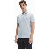 Tommy Hilfiger Men’s Short Sleeve 1985 Regular Fit Polo Shirt, Blue (Breezy Blue), M