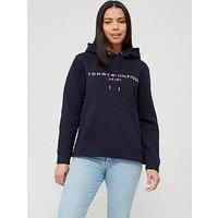 Tommy Hilfiger Women Heritage Hoodie, Blue (Desert Sky), XL