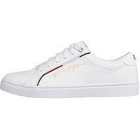 Tommy Hilfiger Women Tommy Signature Cupsole Trainers, White (White), 36 EU