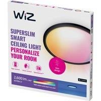 WiZ SuperSlim LED ceiling light RGBW 42cm black