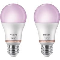 Philips WiZ LED A60 Colour Smart Light Bulb E27 8.5W (2 Pack)