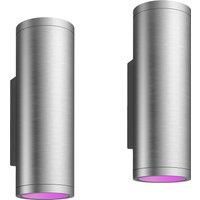 Philips Hue Appear White And Colour Ambiance Smart Outdoor Wall Light Innox Twin Pack