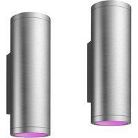 Philips Hue Appear Wall Light Inox 2-Pack