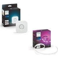 Philips Hue Philips Hue White And Colour Ambiance Indoor Lightstrip 2M With Hue Bidge