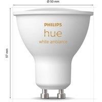 Philips Hue GU10 – Smart Spotlight – (3-Pack) White Ambiance