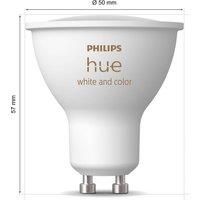 Philips Hue 4.2W GU10 Colour Smart LED 3-Pack Bulbs Starter Kit