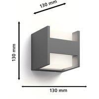 Philips LED outdoor wall light Arbour UE, 2-bulb 2,700 K