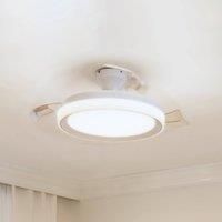 Philips Lighting LED Bliss 28W Ceiling Light with 35W Fan, 2700K-4000K-5500K, Remote Included, White, for Ceiling Lighting, Livingroom and Bedroom