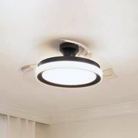 Philips LED Bliss DC Fan ceiling 28W+35W TW Black